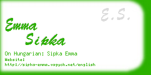 emma sipka business card